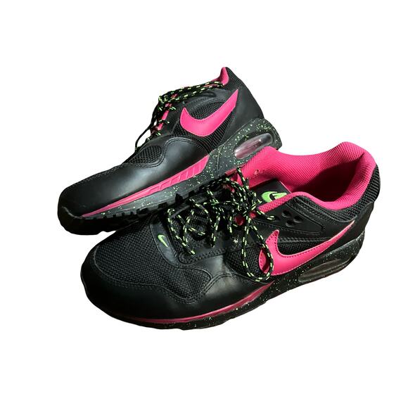 Nike Air Max Womens Size 10 Correlate 574154-063 Black Pink Running Shoe Lace Up - Picture 6 of 11